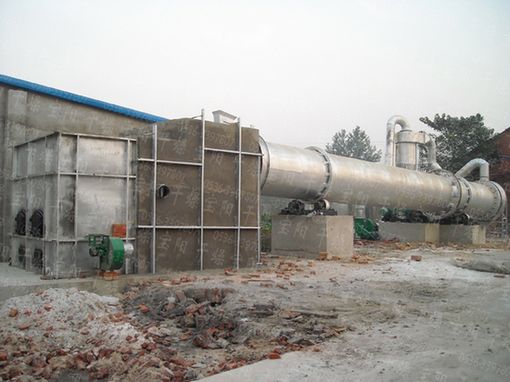 Rotary three-cylinder dryer